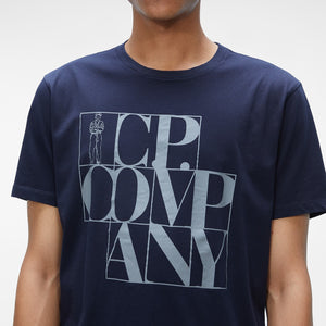 CP Company 30/1 Jersey Short Sleeve Vintage Logo T-Shirt 